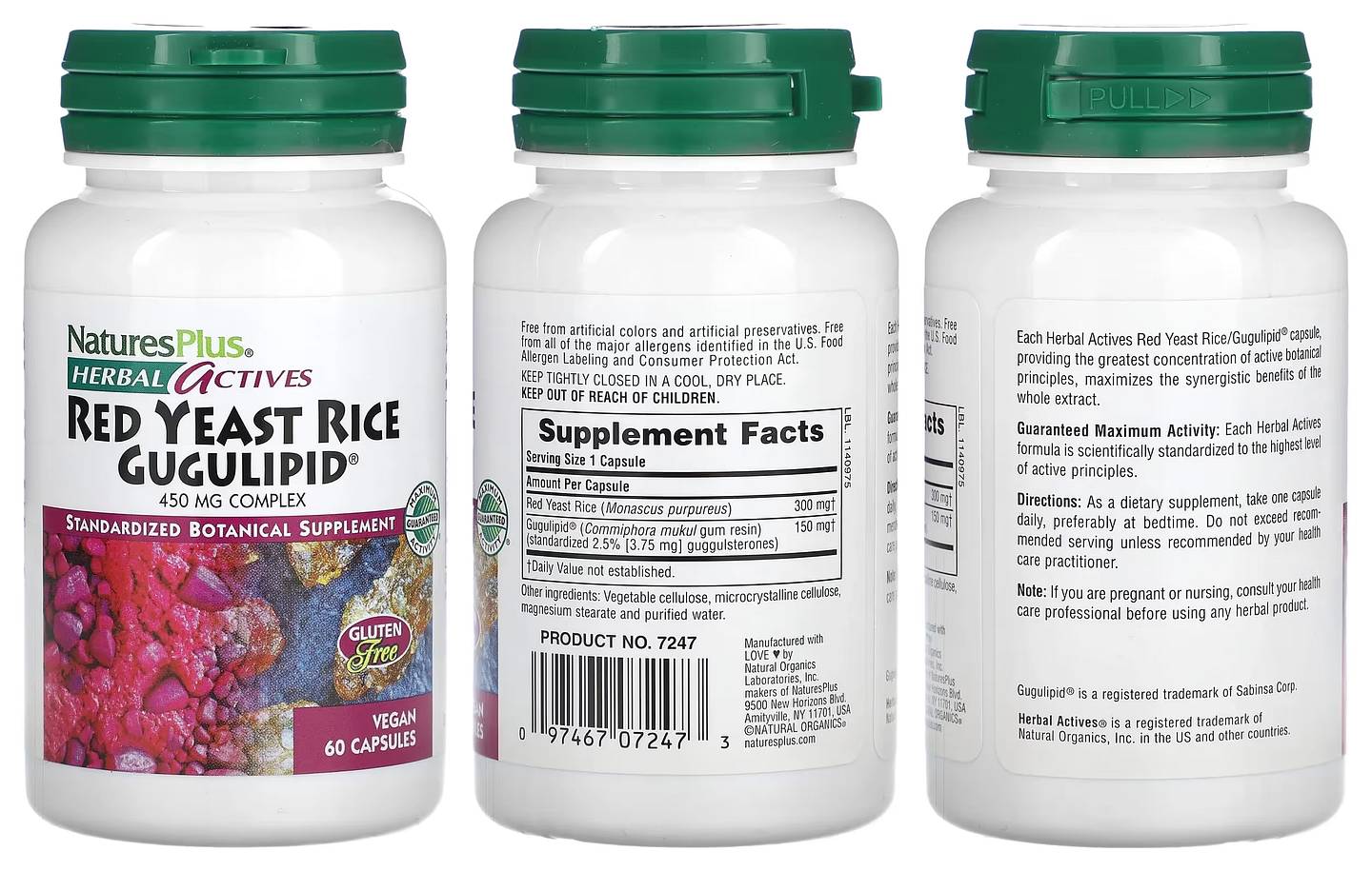 NaturesPlus, Herbal Actives packaging