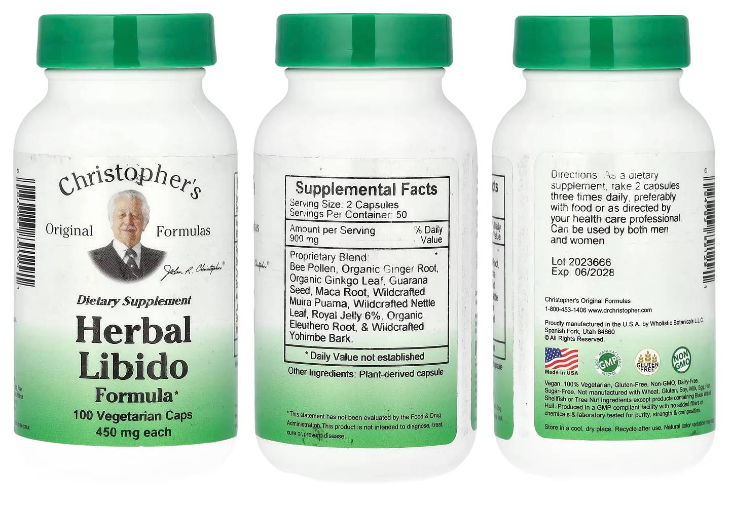 Dr. Christopher's, Herbal Libido Formula packaging