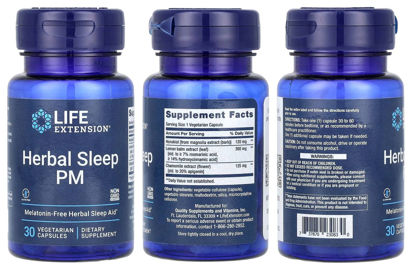 Life Extension, Herbal Sleep PM packaging