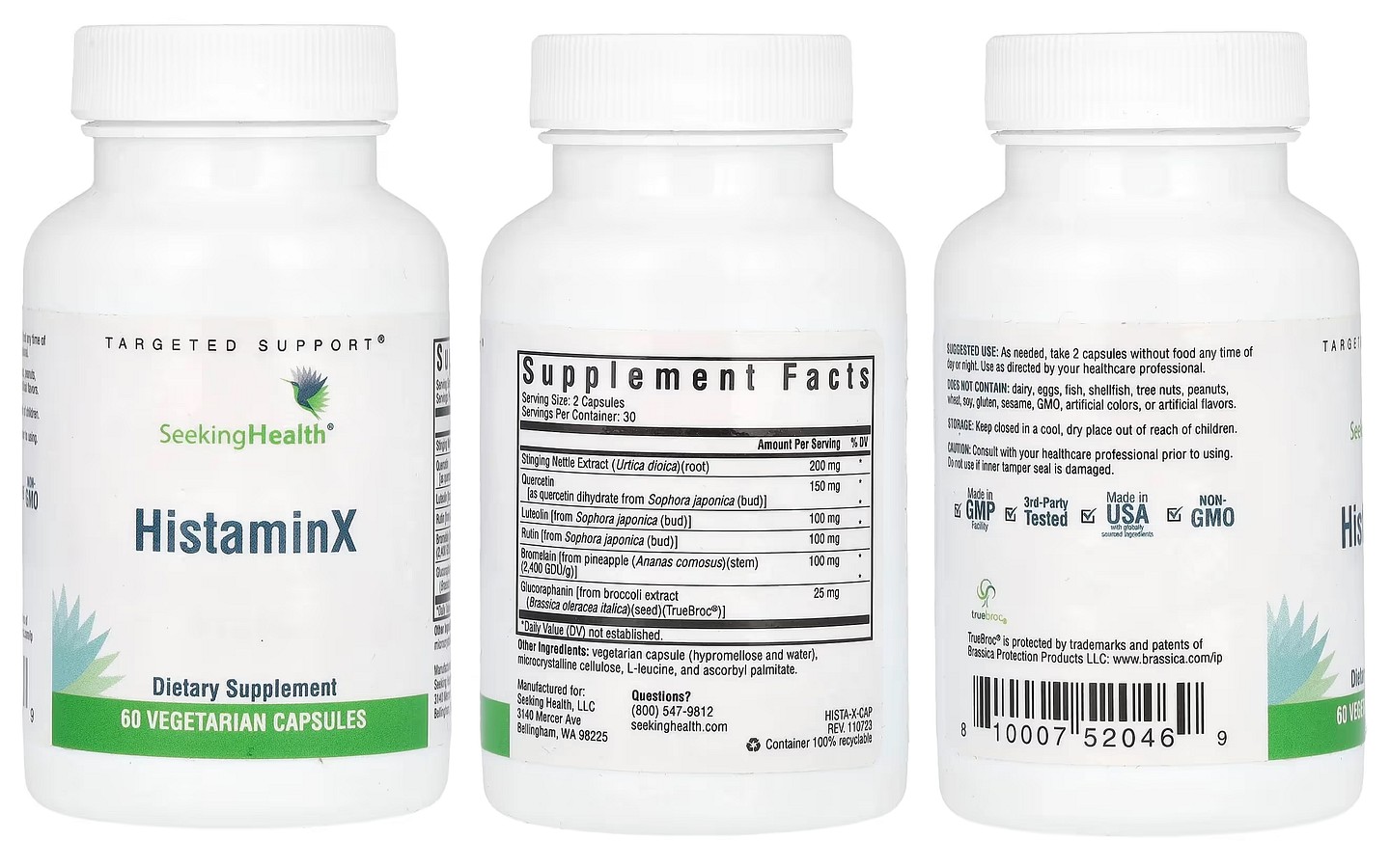 Seeking Health, HistaminX packaging