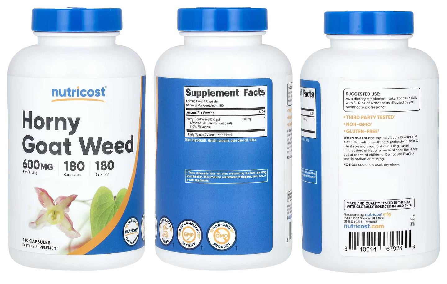 Nutricost, Horny Goat Weed packaging