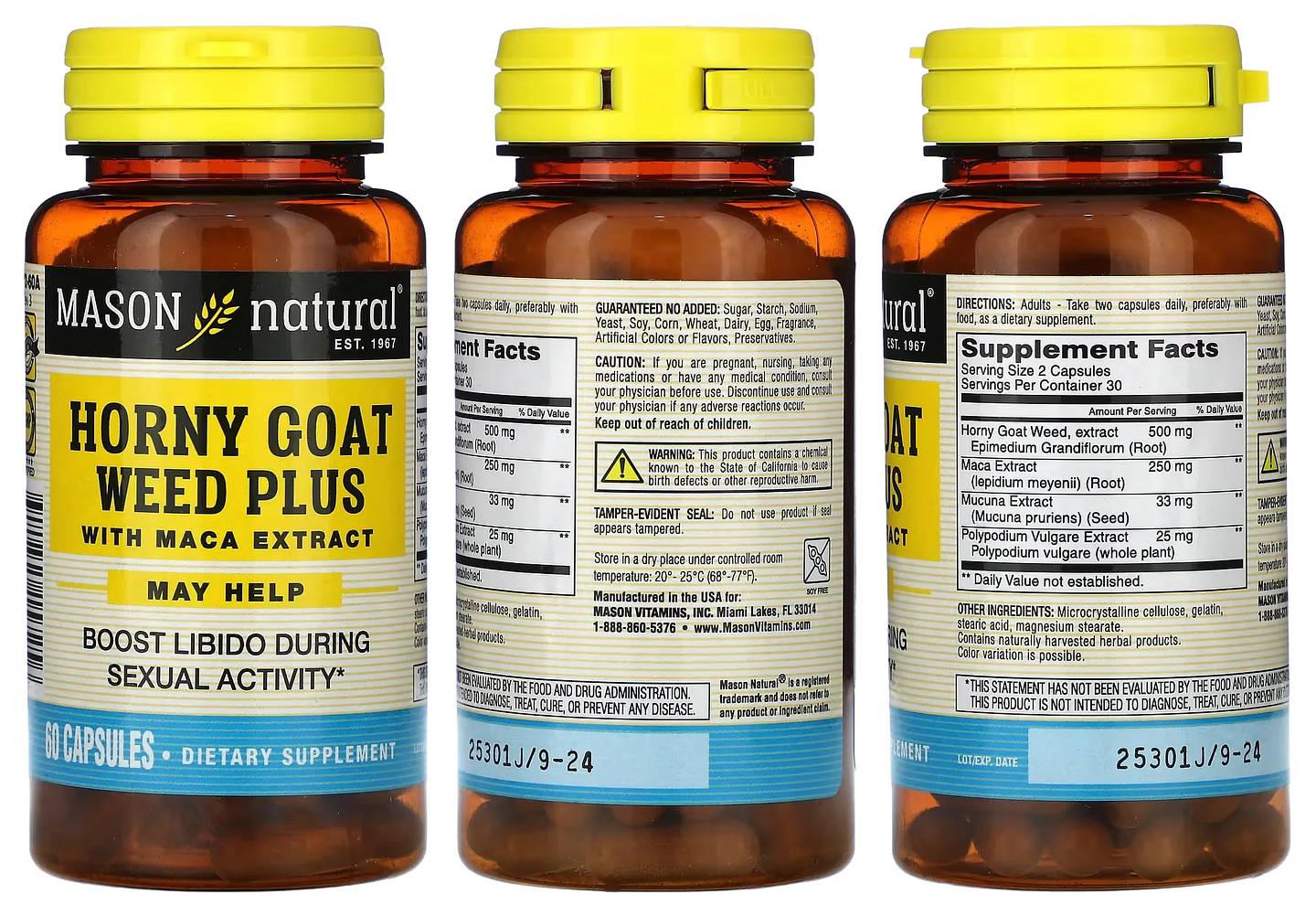 Mason Natural, Horny Goat Weed Plus packaging