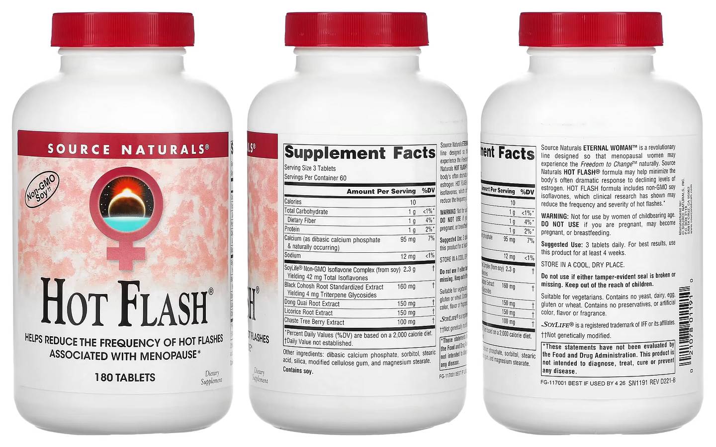 Source Naturals, Hot Flash packaging