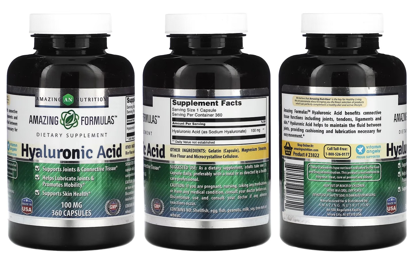 Amazing Nutrition, Hyaluronic Acid packaging