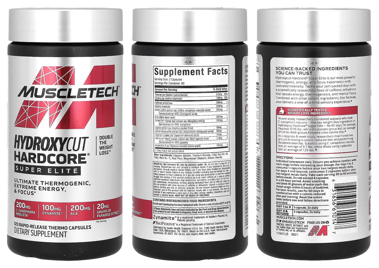 MuscleTech, Hydroxycut Hardcore packaging