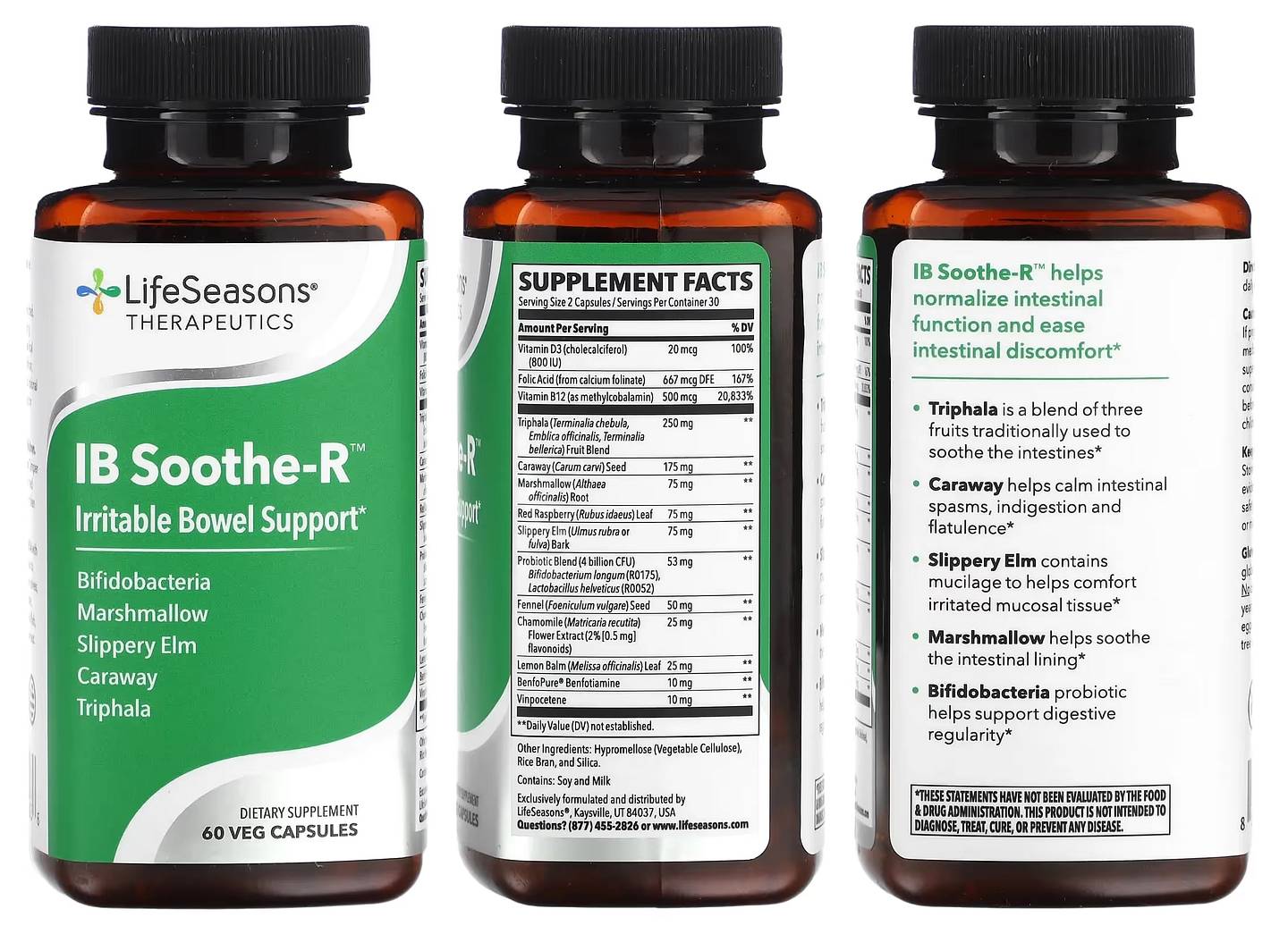 LifeSeasons, IB Soothe-R packaging