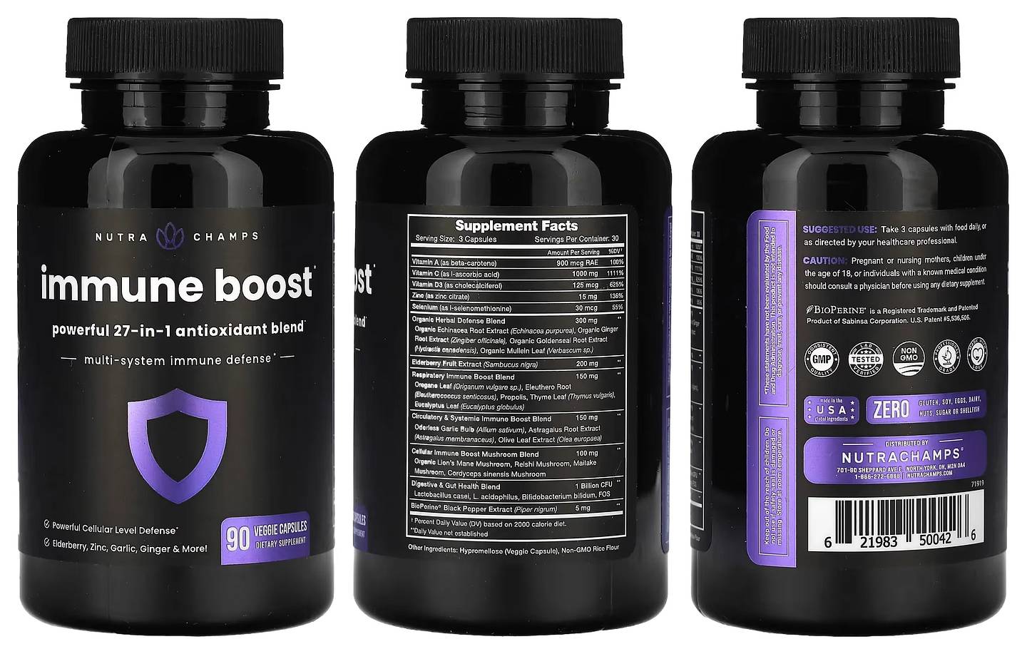 NutraChamps, Immune Boost packaging