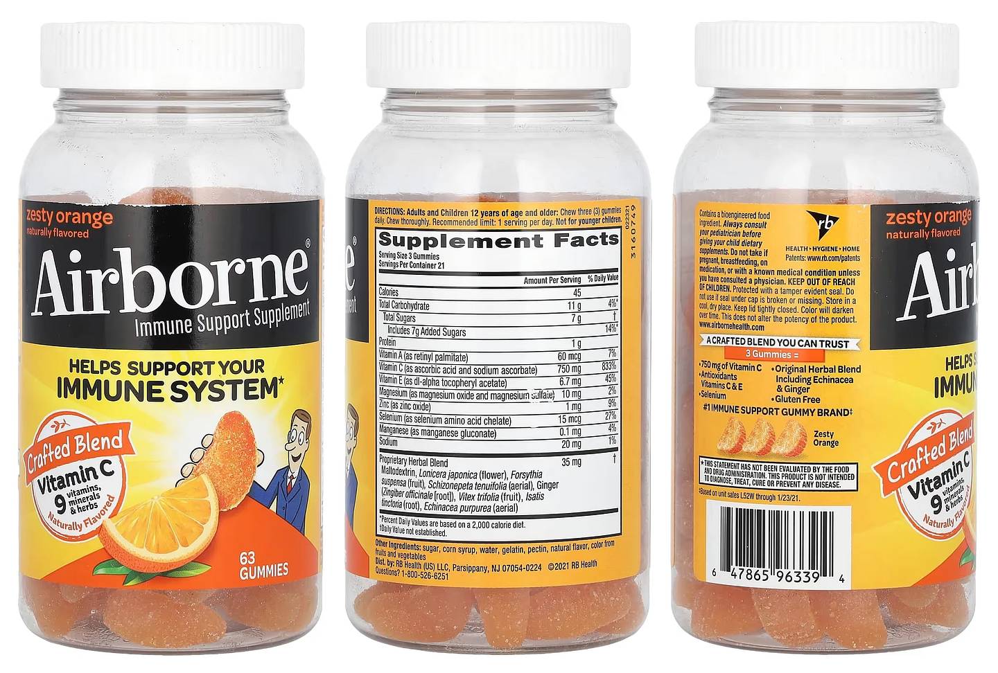 AirBorne, Immune Support Supplement Gummies packaging