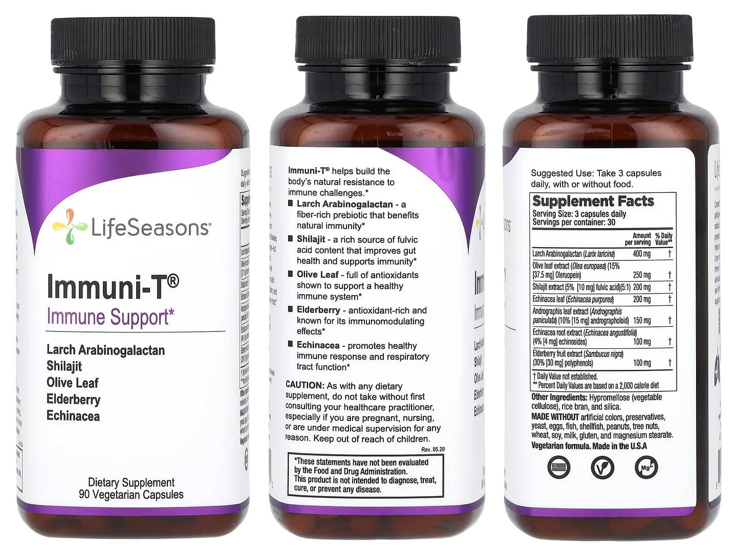 LifeSeasons, Immuni-T packaging