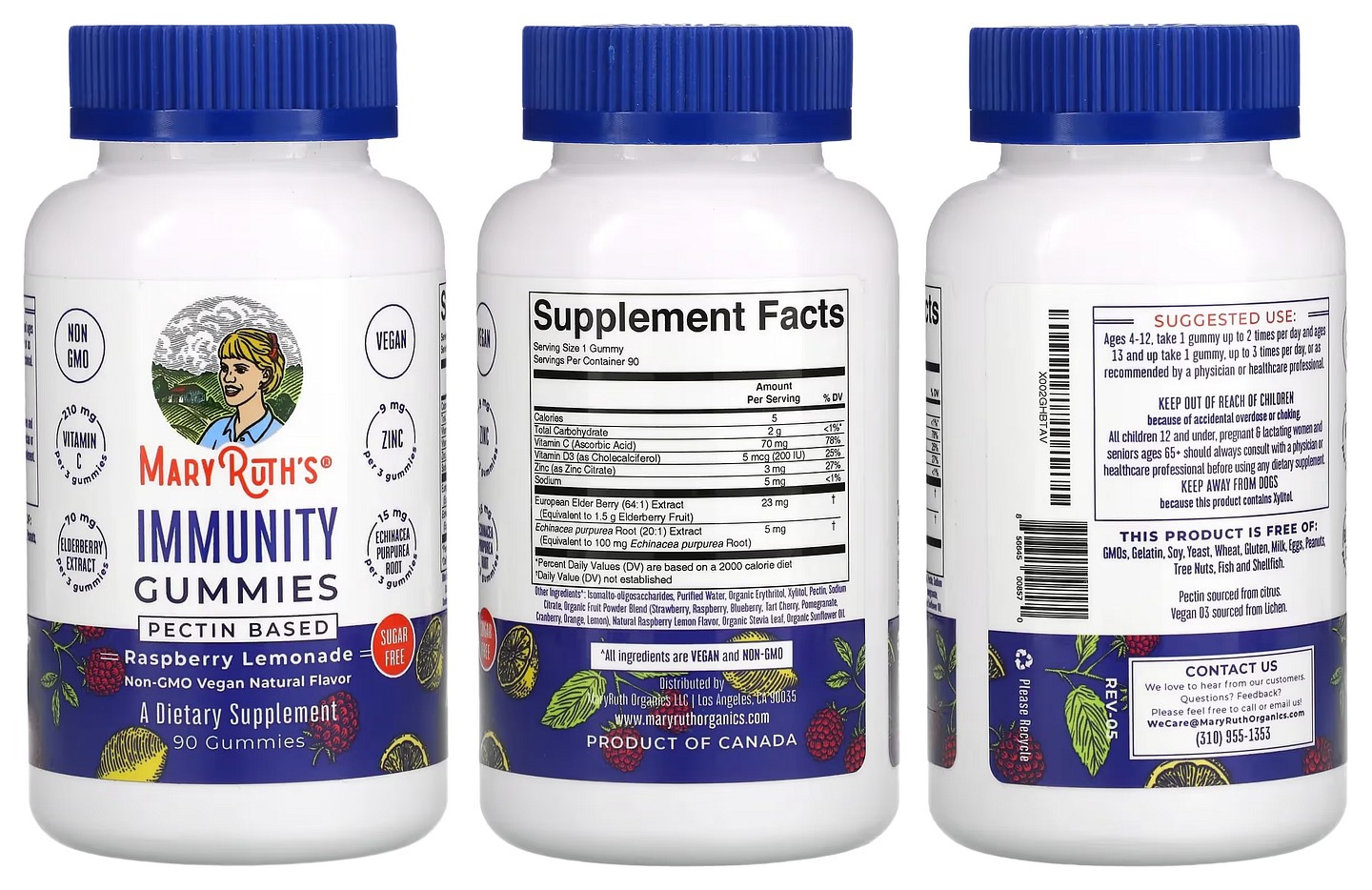MaryRuth Organics, Immunity Gummies packaging
