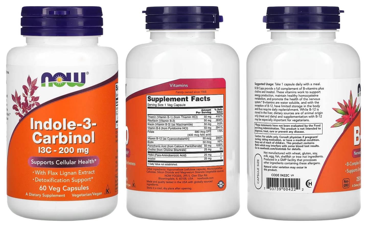 NOW Foods, Indole-3-Carbinol packaging