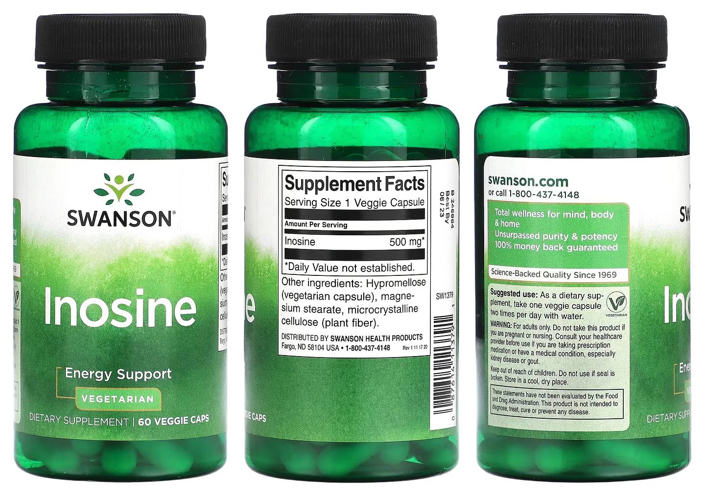 Swanson, Inosine packaging