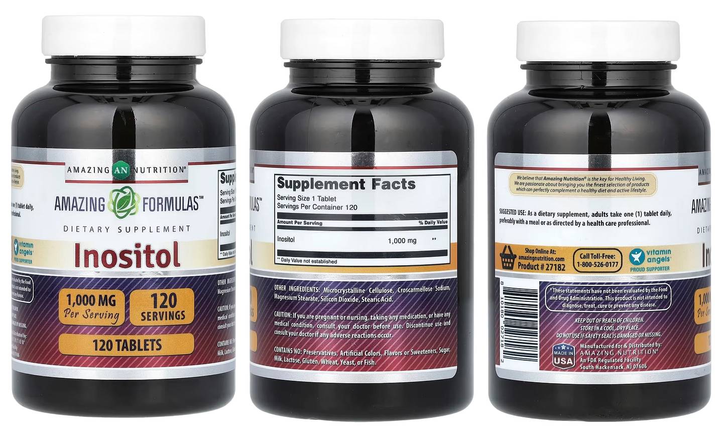 Amazing Nutrition, Inositol packaging