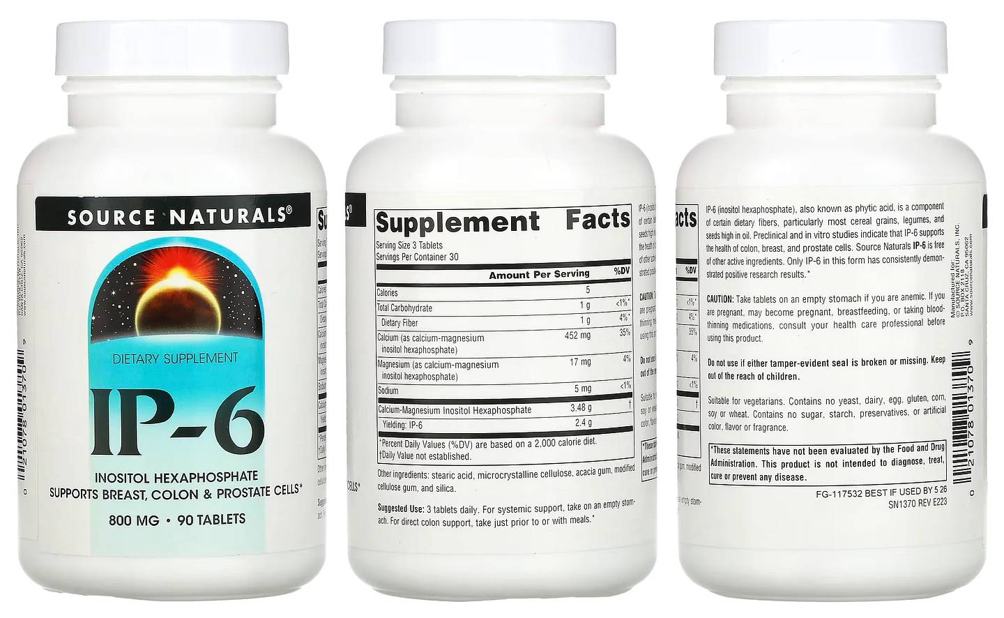 Source Naturals, IP-6 packaging