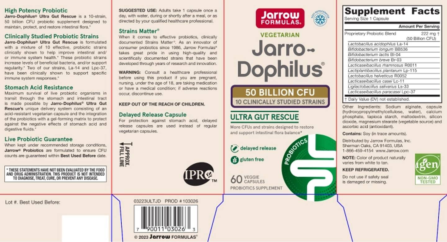Jarrow Formulas, Jarro-Dophilus label