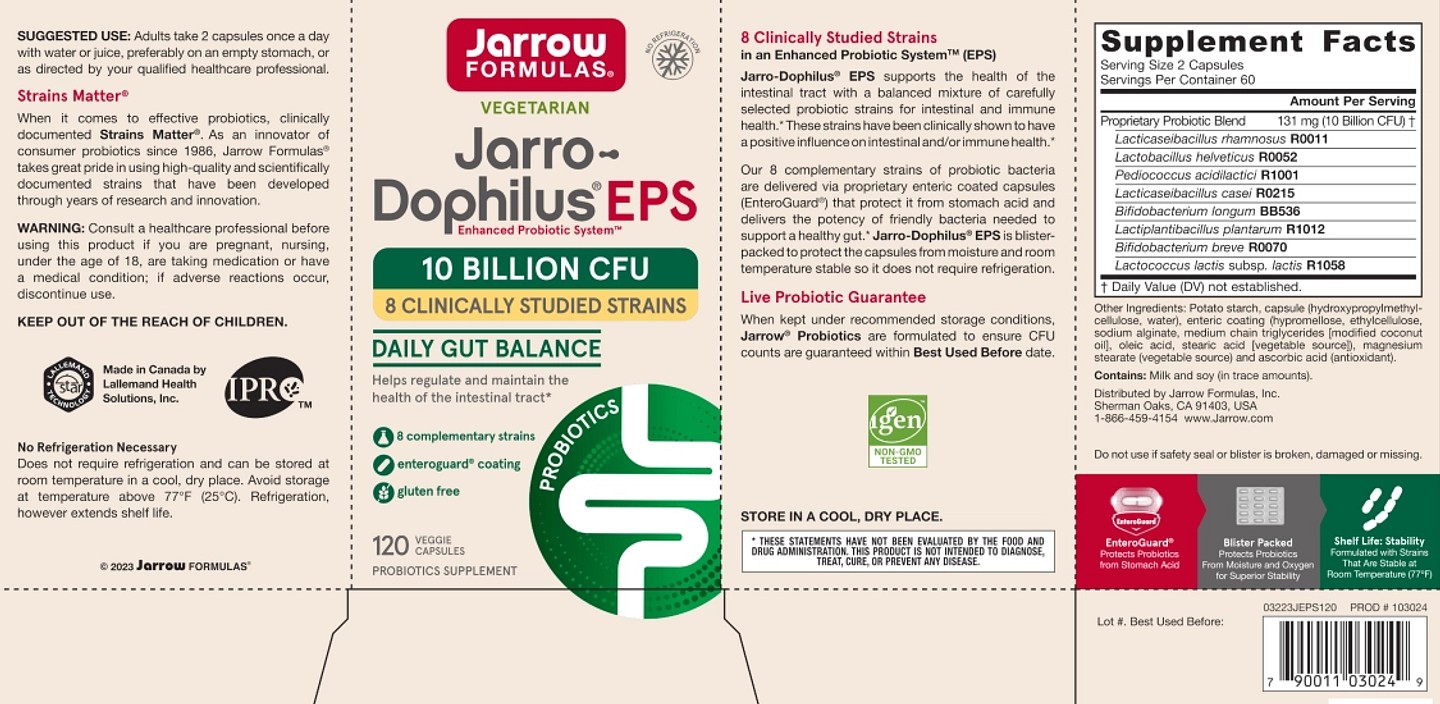 Jarrow Formulas, Jarro-Dophilus EPS label