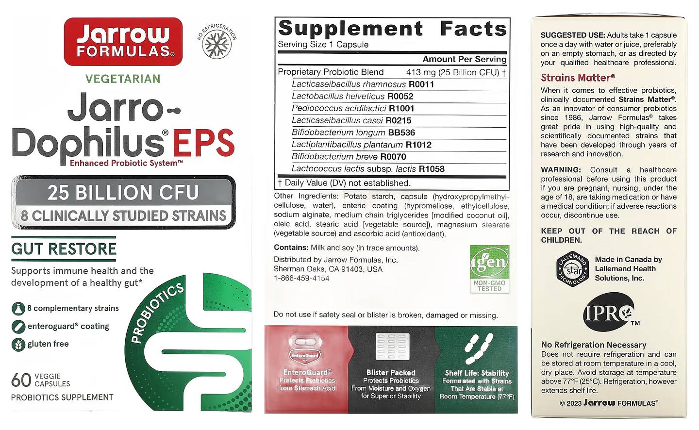 Jarrow Formulas, Jarro-Dophilus EPS packaging