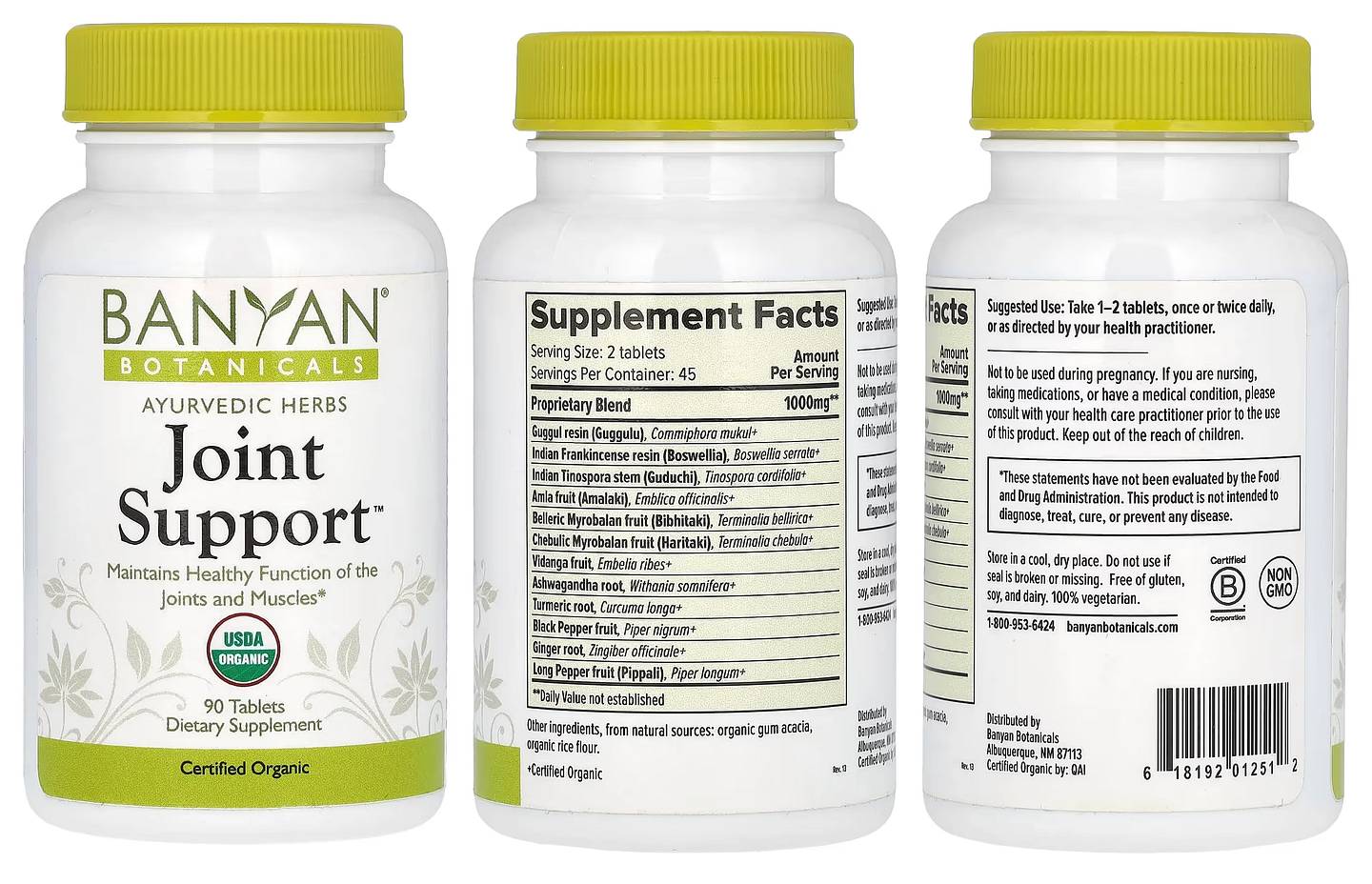 Banyan Botanicals, Joint Support packaging