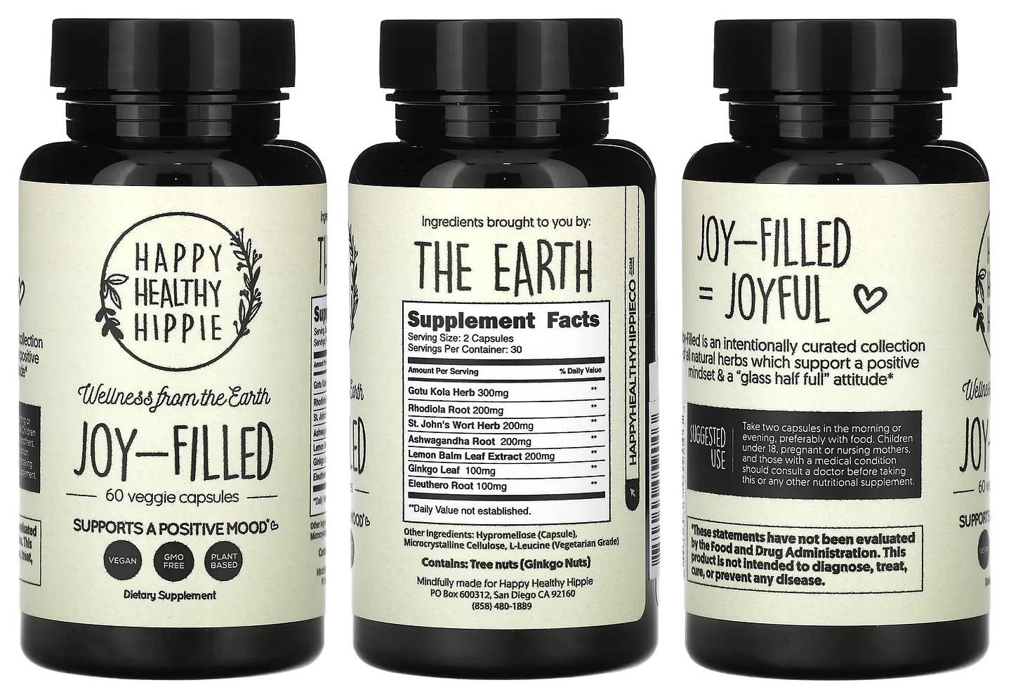 Happy Healthy Hippie, Joy-Filled packaging