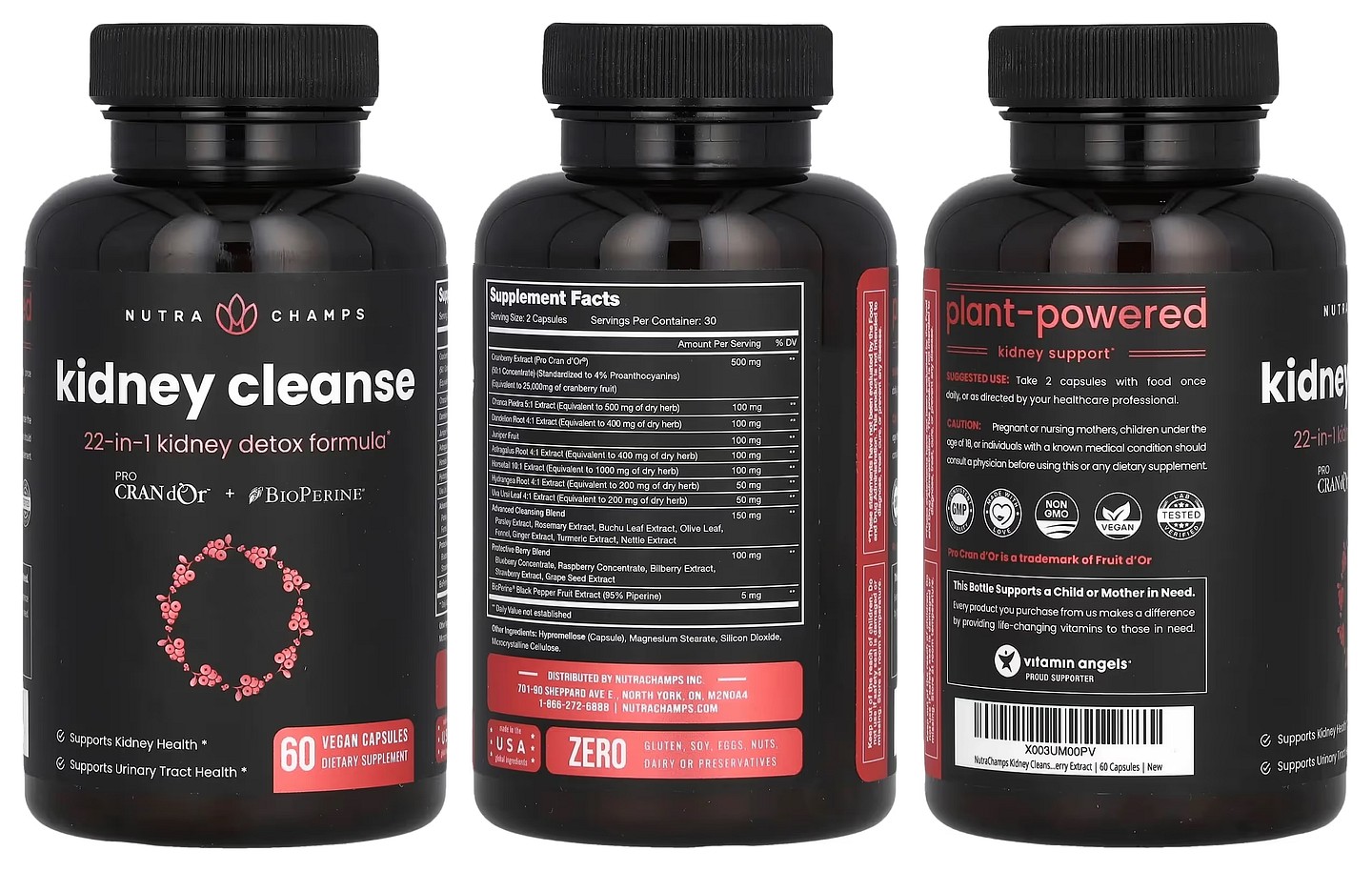 NutraChamps, Kidney Cleanse packaging
