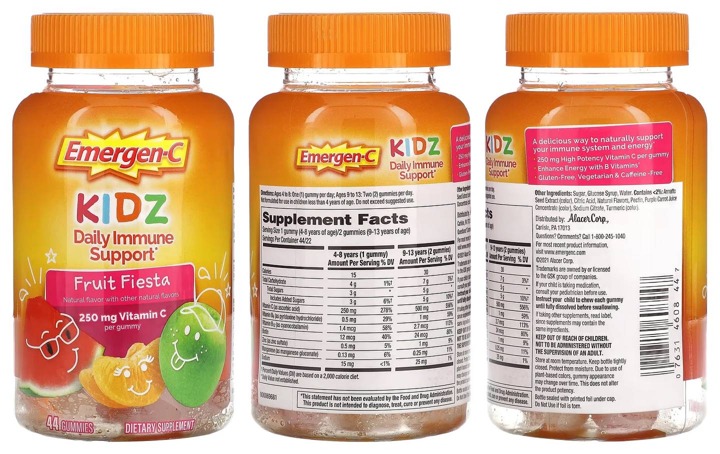 Emergen-C, Kids Daily Immune Support packaging