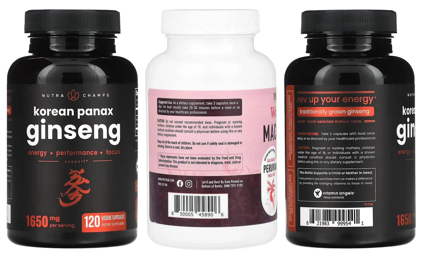 NutraChamps, Korean Panax Ginseng packaging