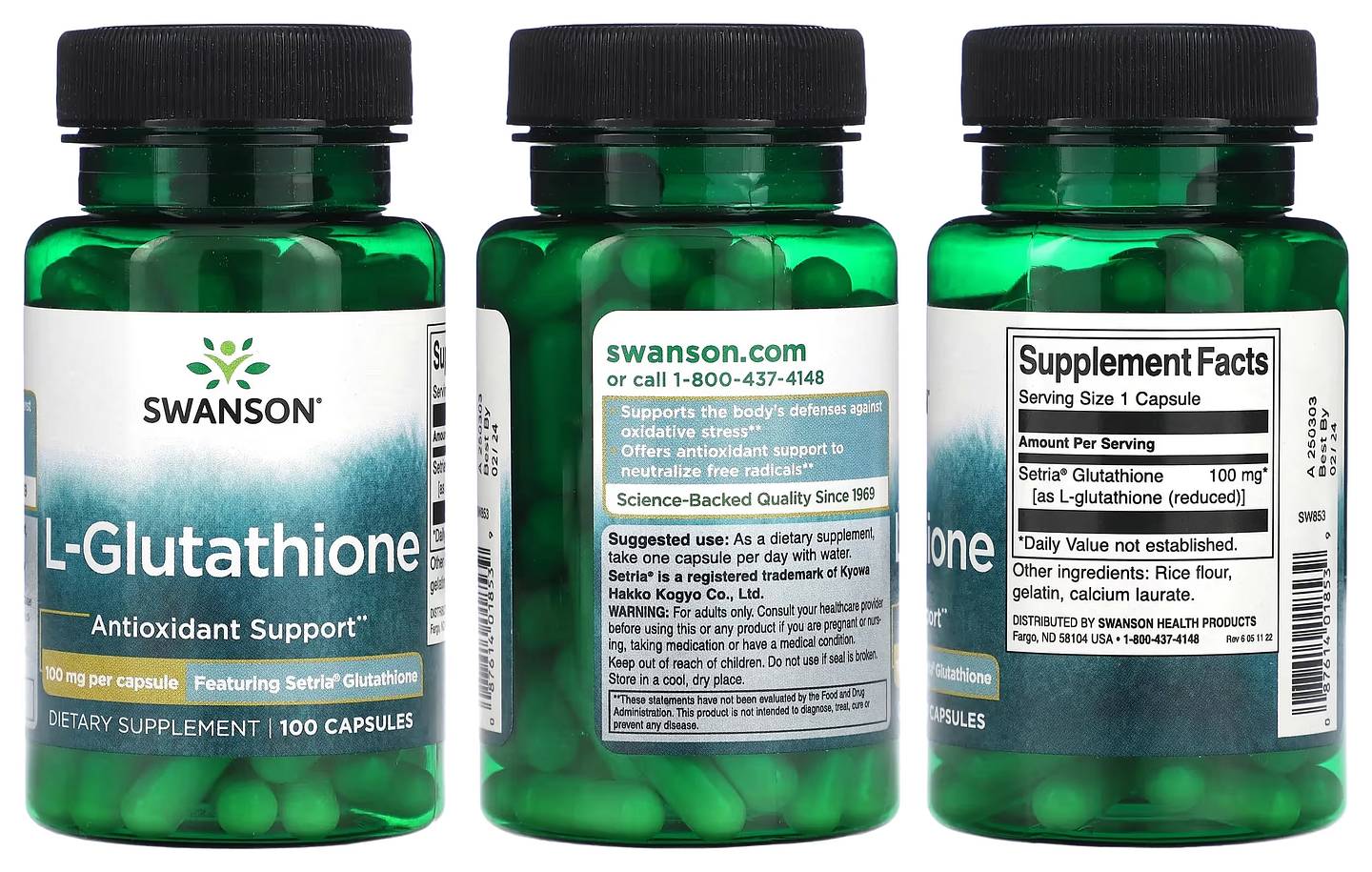 Swanson, L-Glutathione packaging