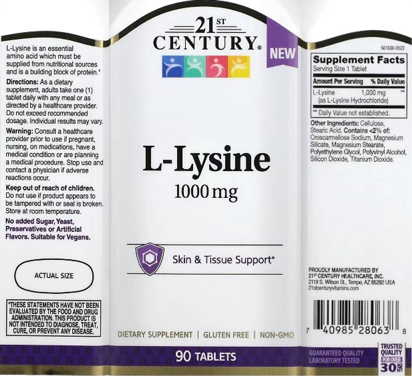 21st Century, L-Lysine label