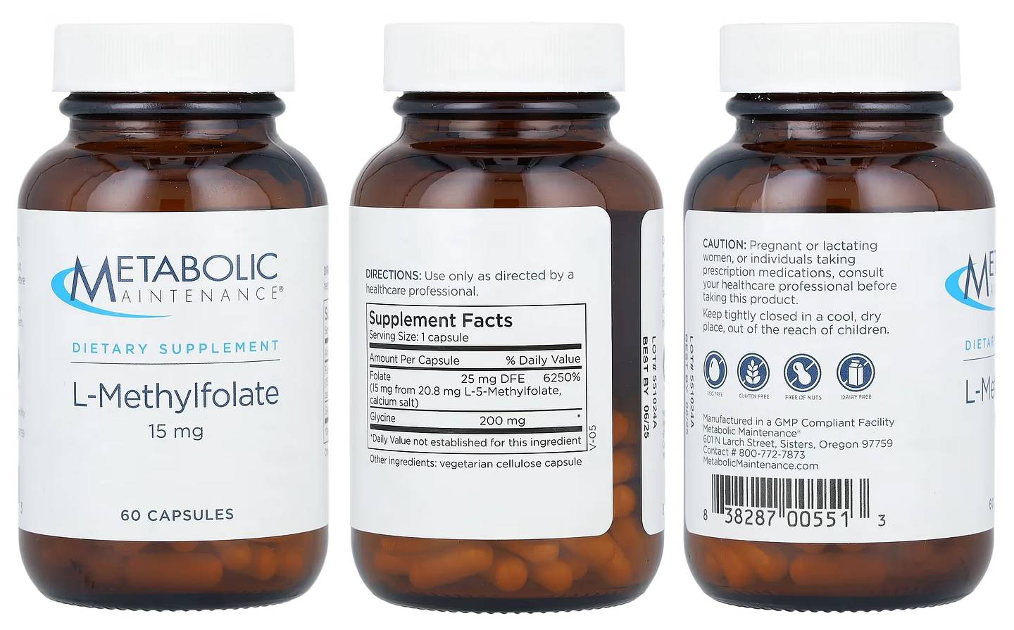 Metabolic Maintenance, L-Methylfolate packaging