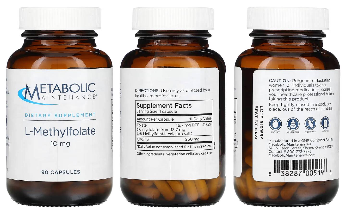Metabolic Maintenance, L-Methylfolate packaging