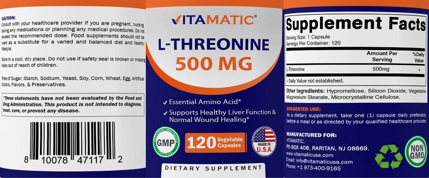 Vitamatic, L-Threonine label