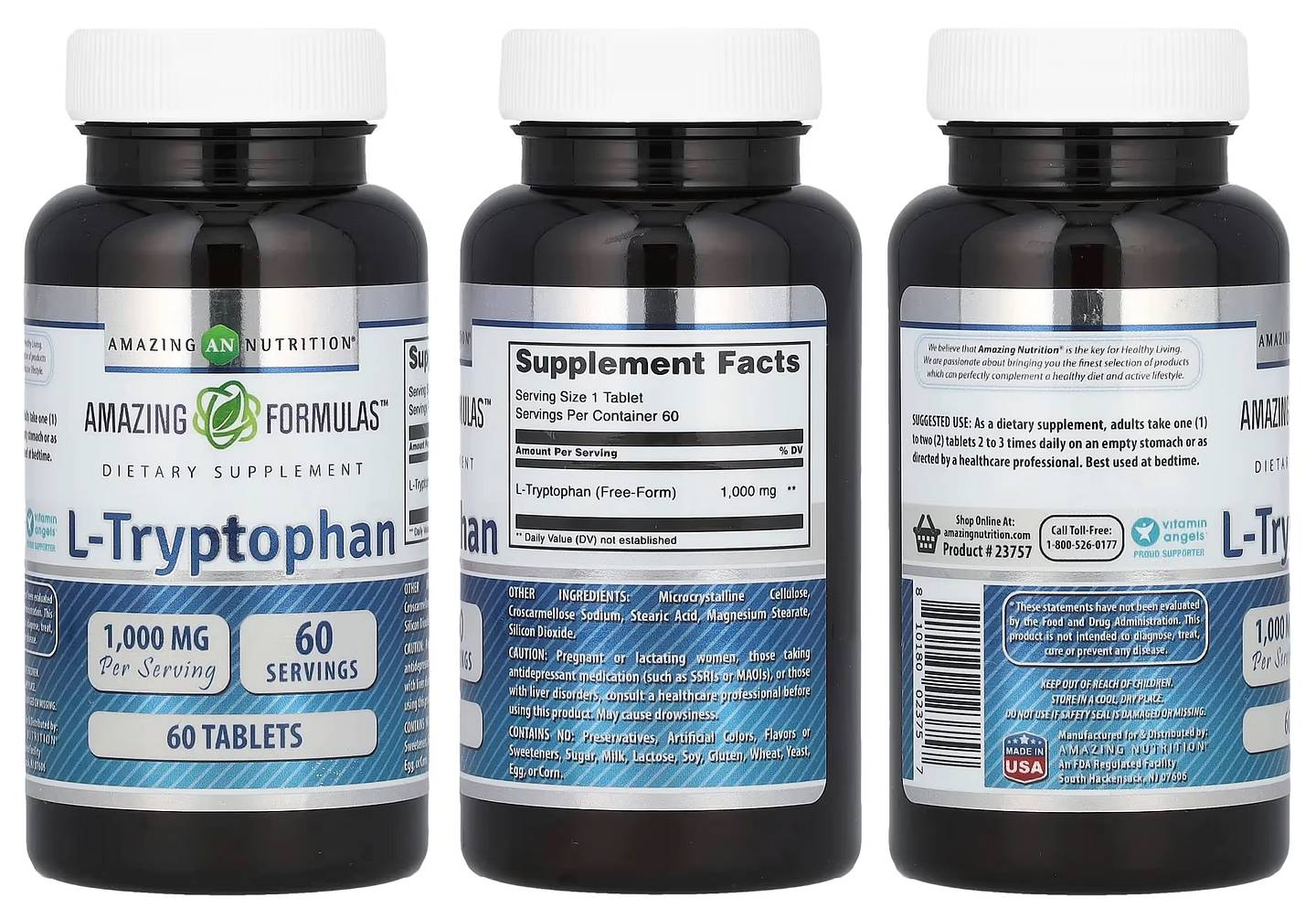 Amazing Nutrition, L-Tryptophan packaging