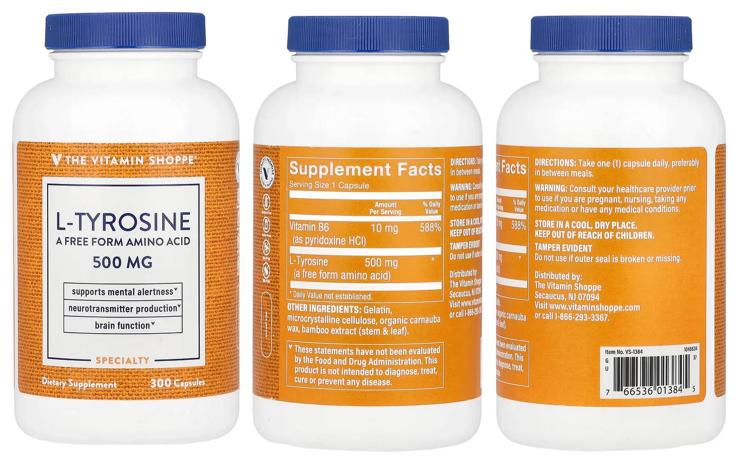 The Vitamin Shoppe, L-Tyrosine packaging