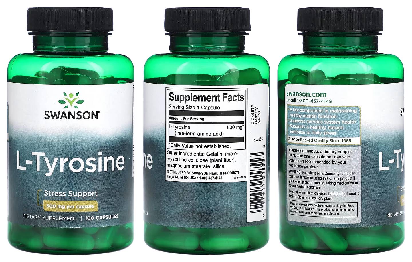 Swanson, L-Tyrosine packaging