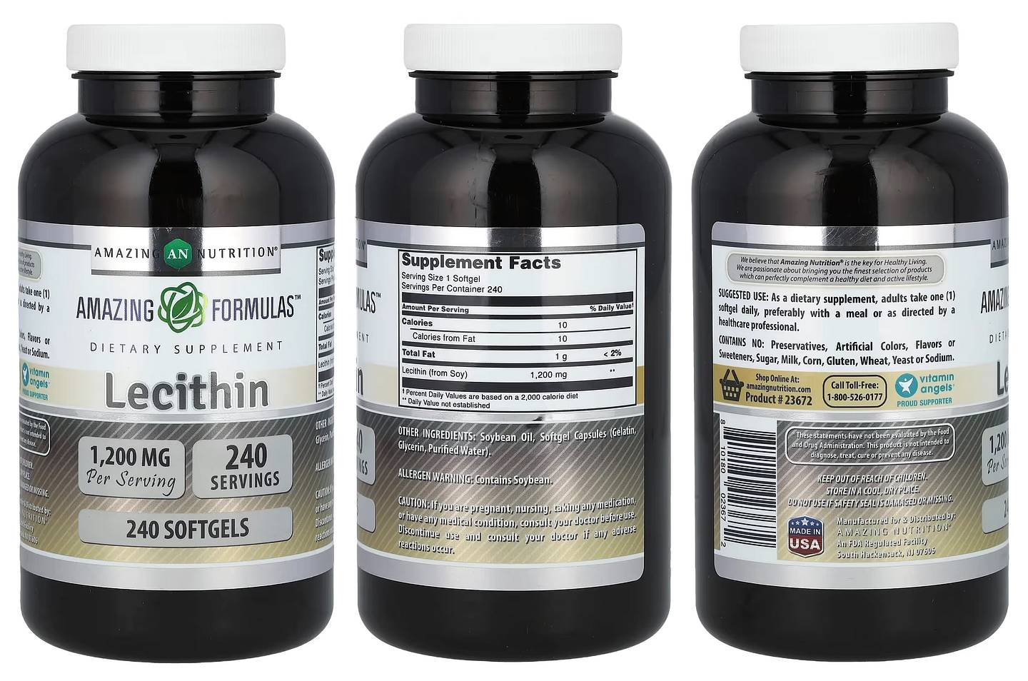 Amazing Nutrition, Lecithin packaging