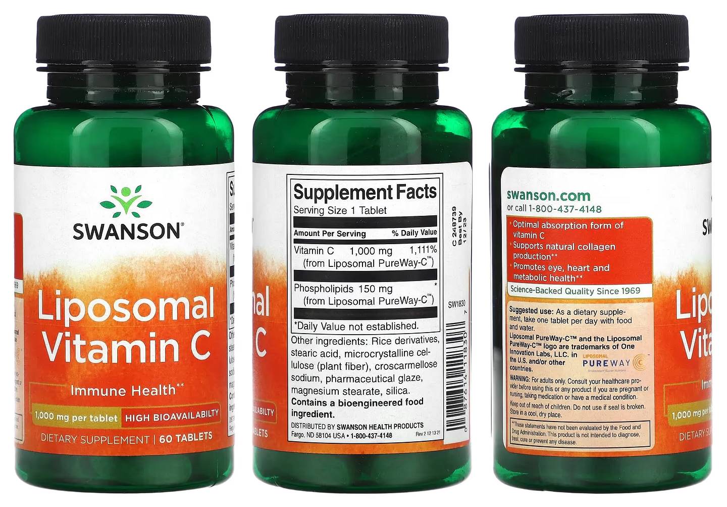 Swanson, Liposomal Vitamin C packaging