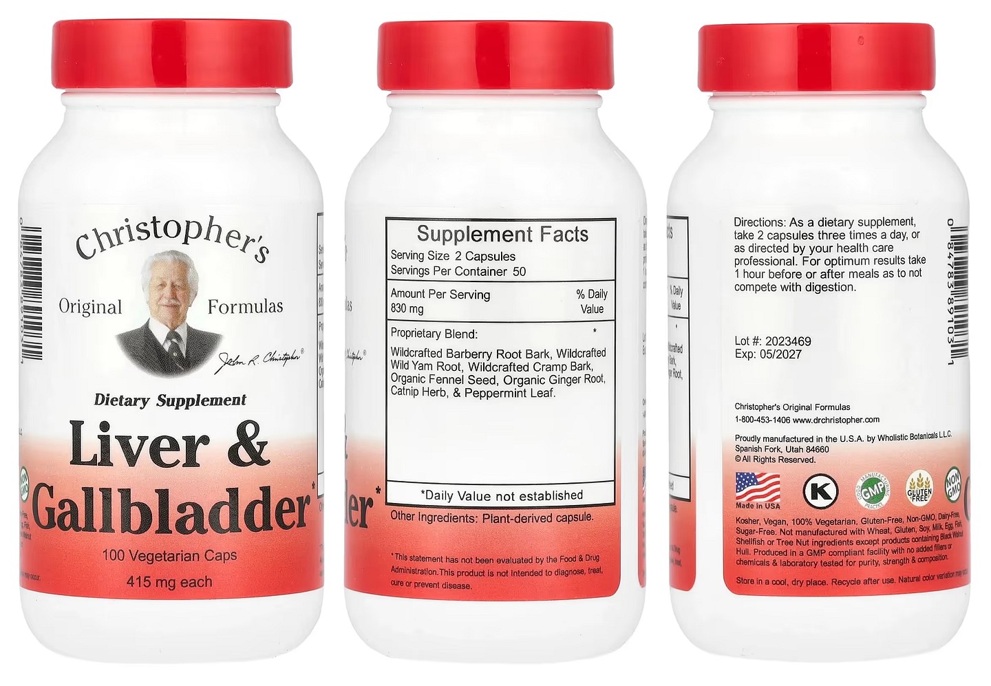Christopher's Original Formulas, Liver & Gallbladder packaging