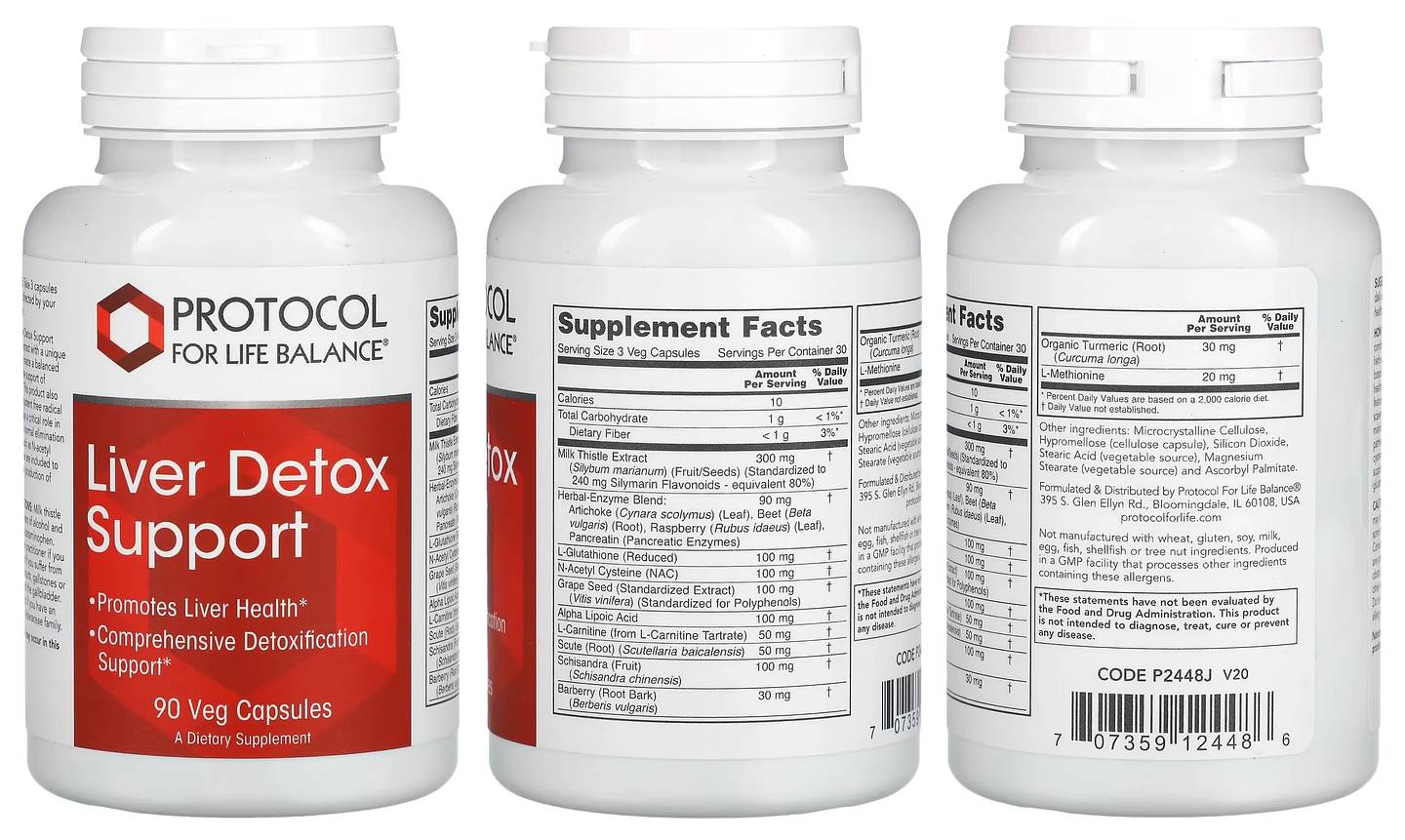 Protocol for Life Balance, Liver Detox Support packaging