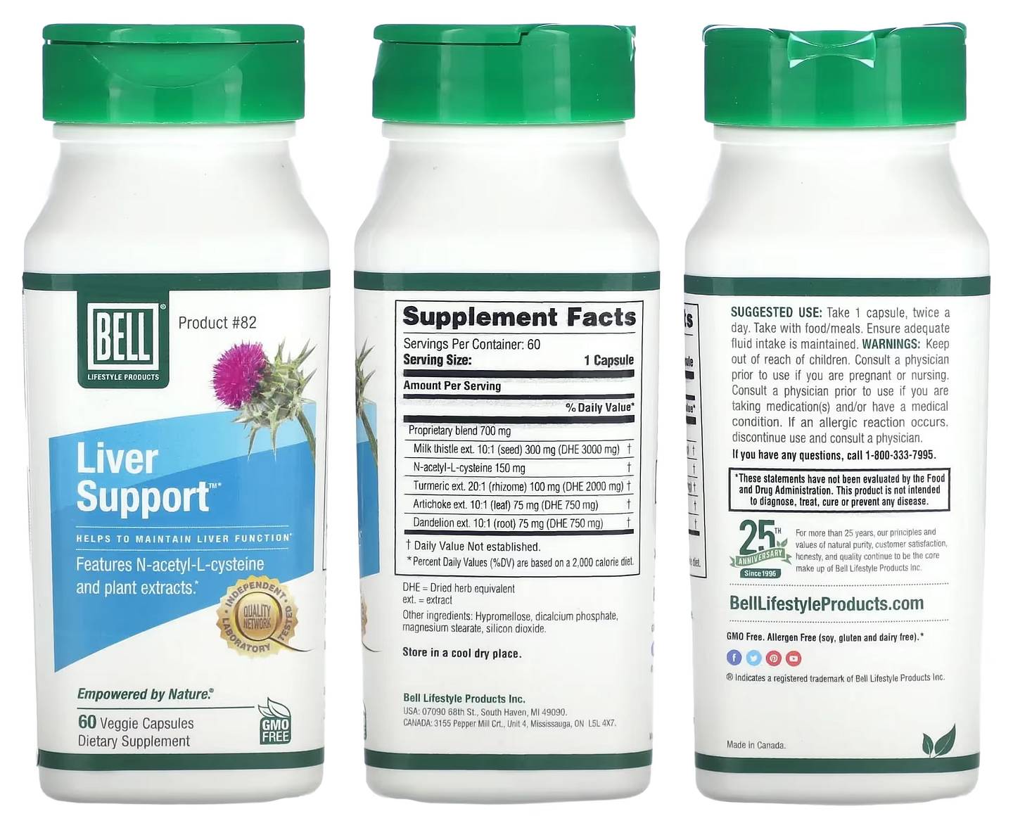 Bell Lifestyle, Liver Support packaging