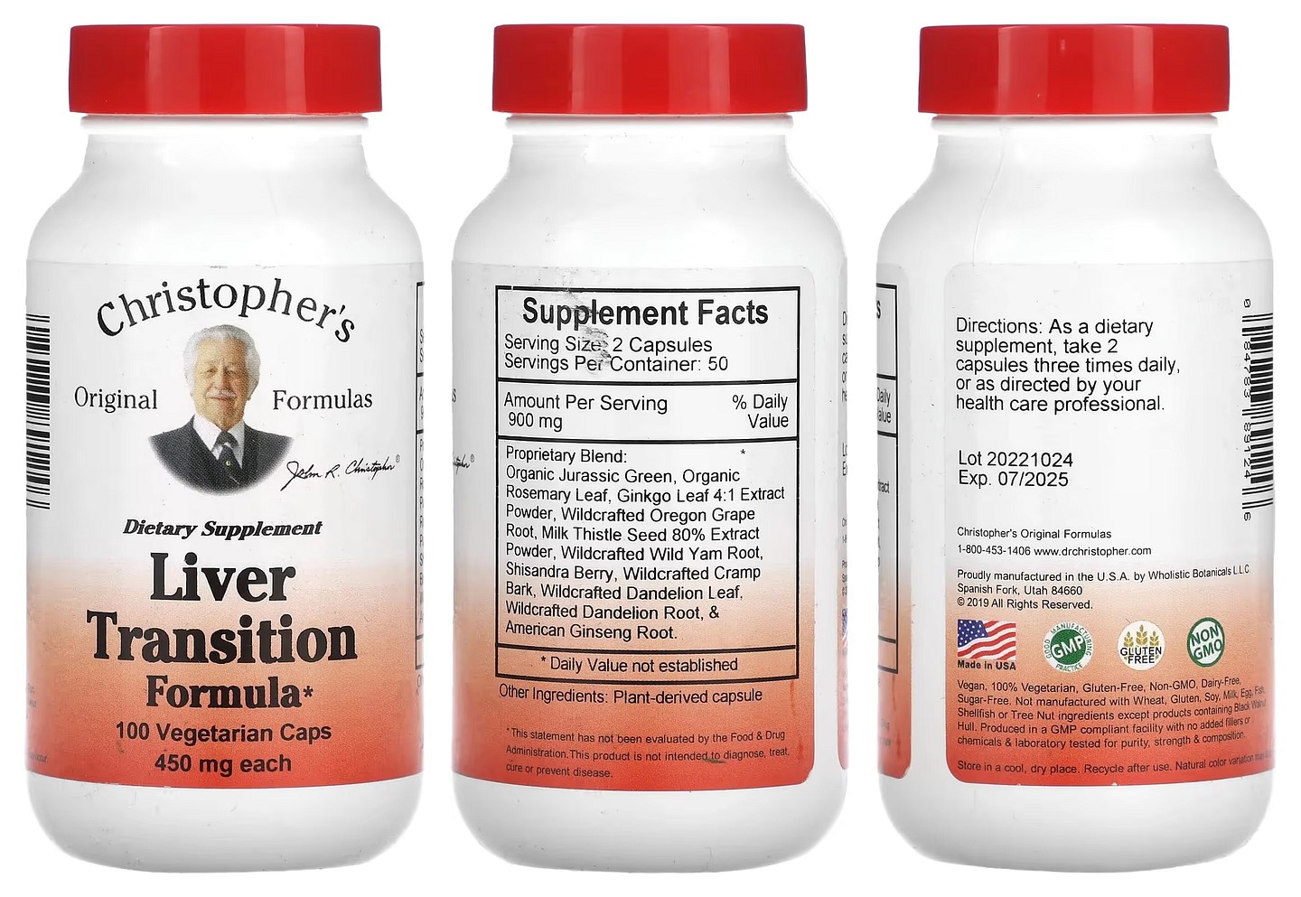 Dr. Christopher's, Liver Transition Formula packaging