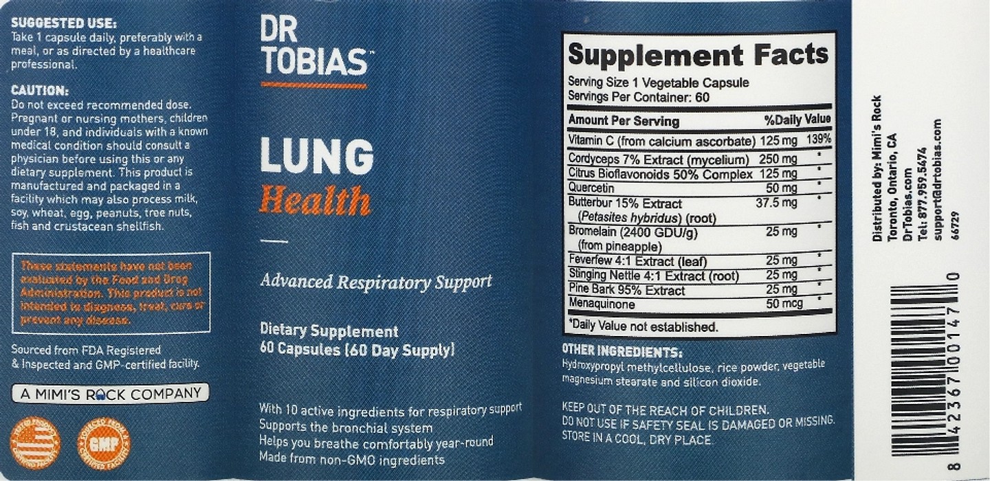 Dr. Tobias, Lung Health label