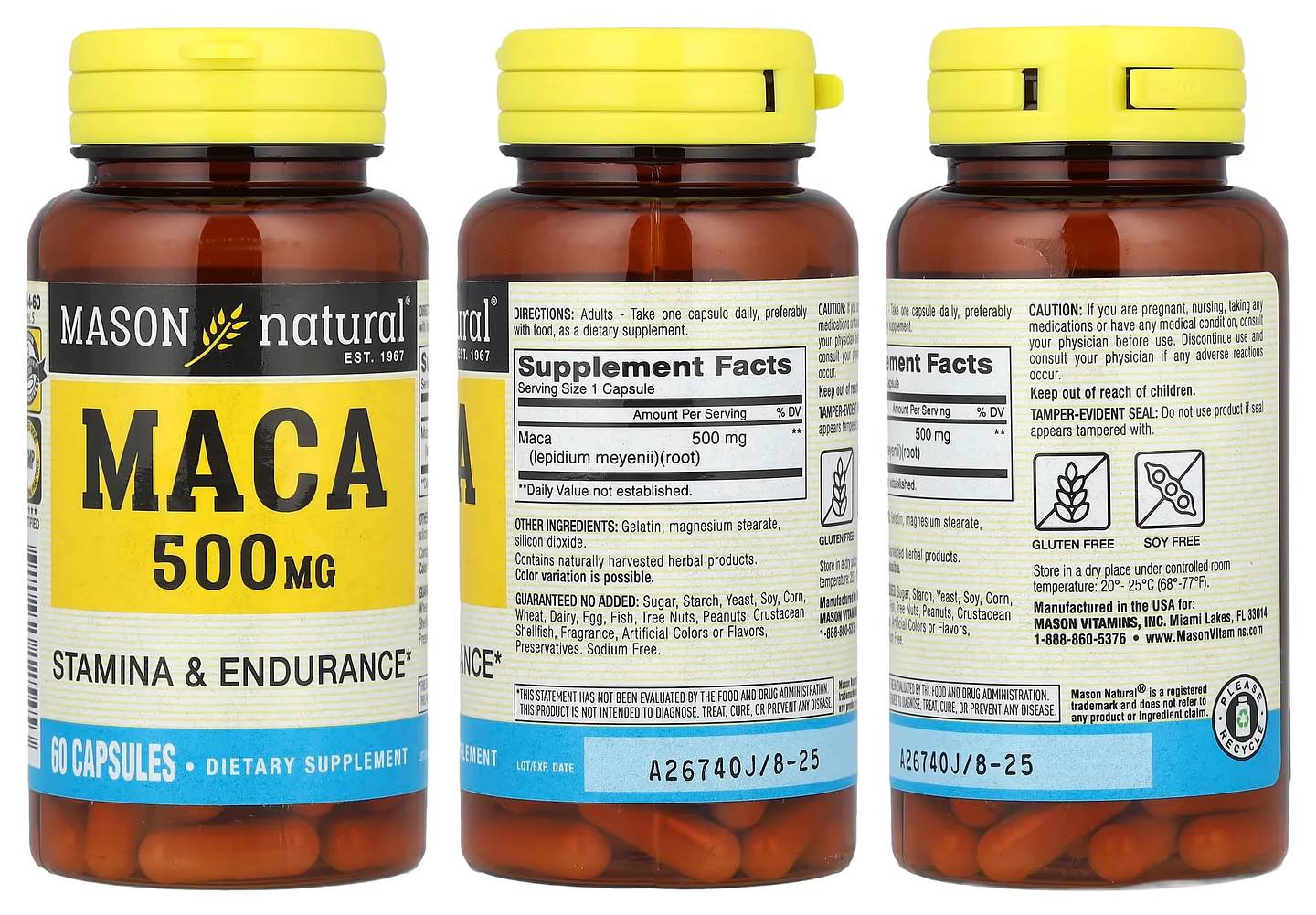 Mason Natural, Maca packaging