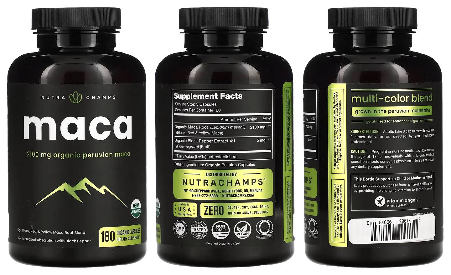 NutraChamps, Maca packaging