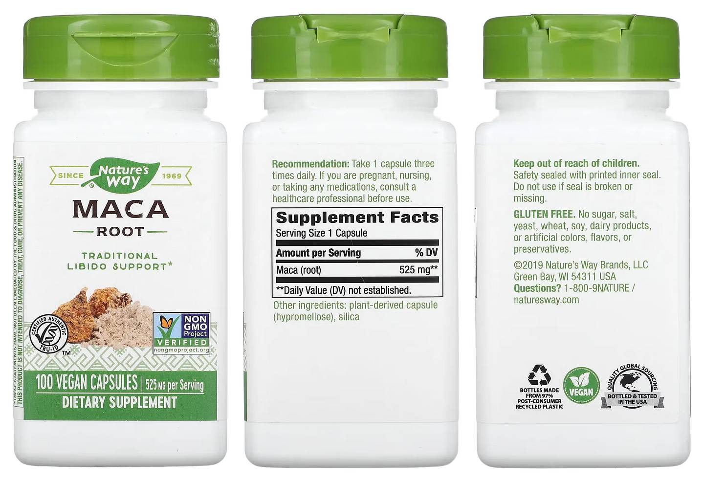 Nature's Way, Maca Root packaging