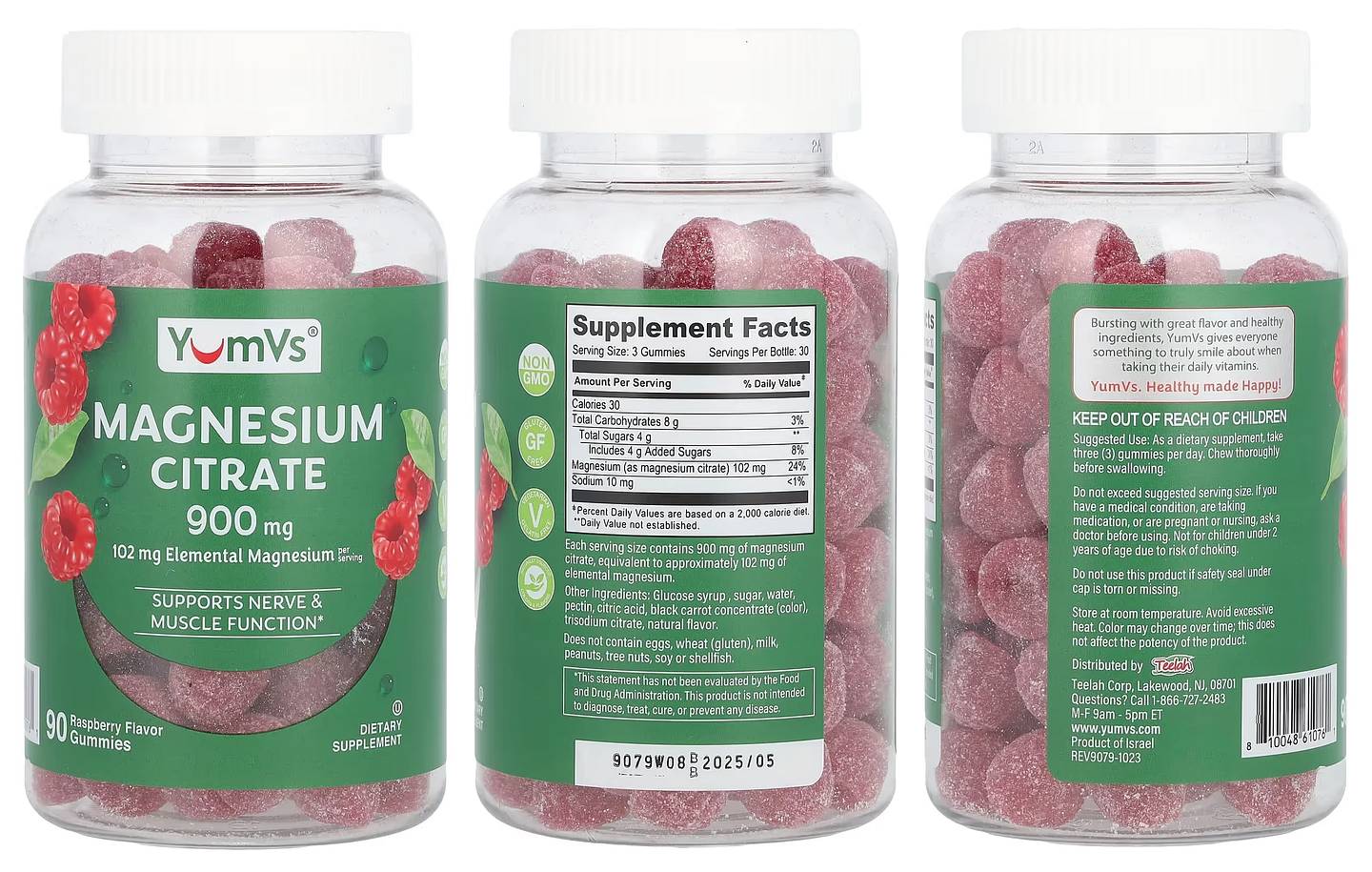 YumV's, Magnesium Citrate packaging