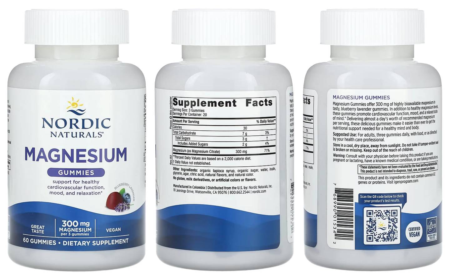 Nordic Naturals, Magnesium Gummies packaging