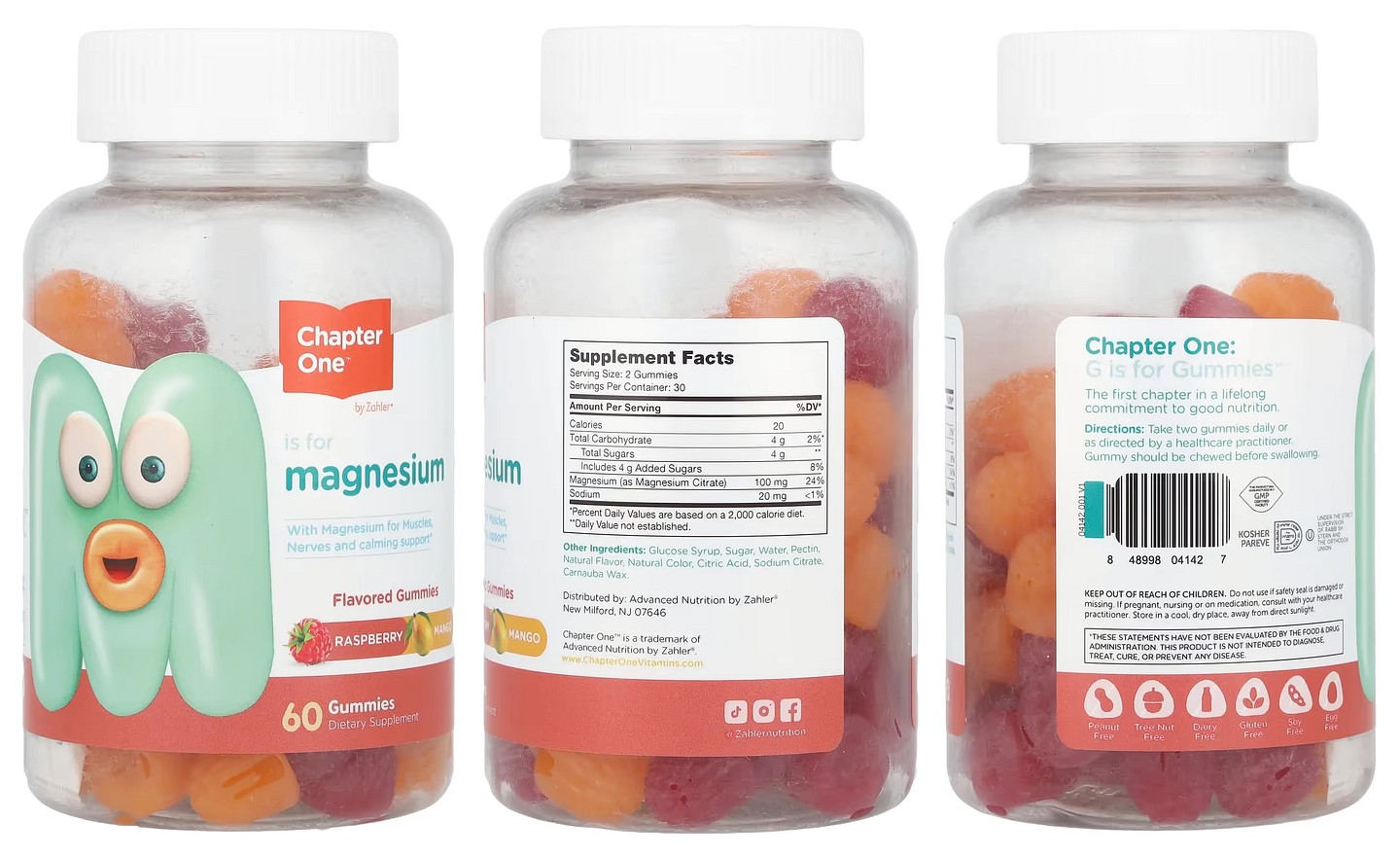 Chapter One, Magnesium Gummies packaging