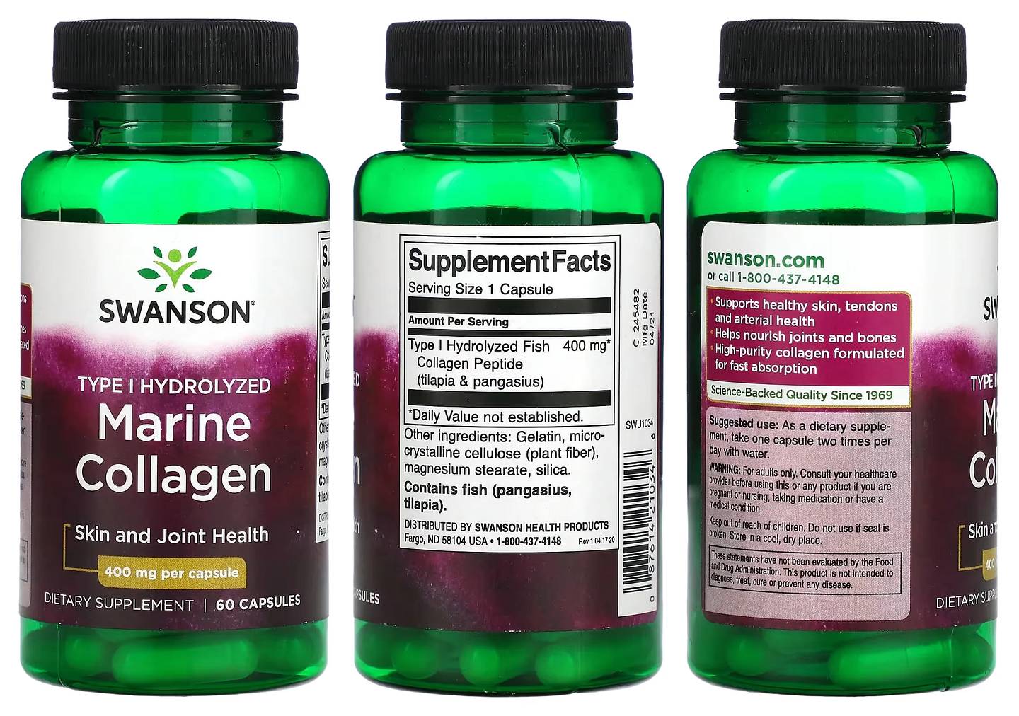 Swanson, Marine Collagen packaging