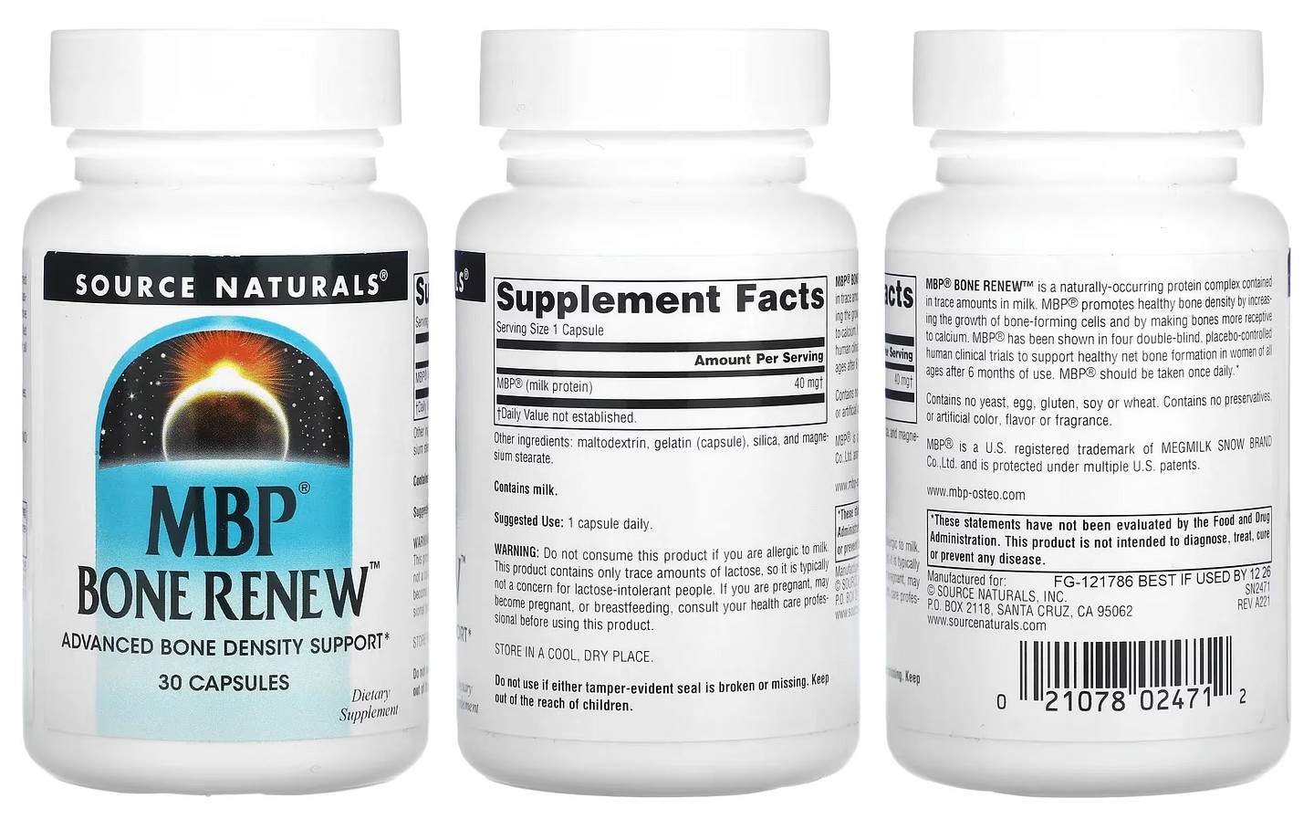 Source Naturals, MBP packaging