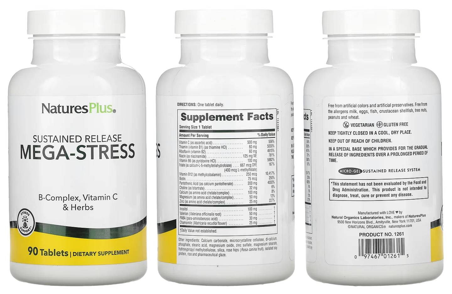 NaturesPlus, Mega-Stress packaging